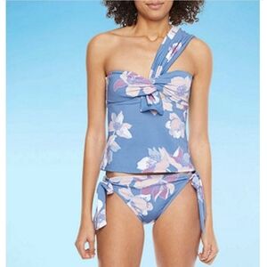 Mynah One Shoulder Twist Tankini Top Only Size XXL